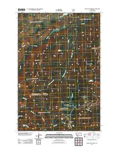 Whetstone Ridge Montana Historical topographic map, 1:24000 scale, 7.5 X 7.5 Minute, Year 2011