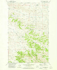Whiskey Coulee Montana Historical topographic map, 1:24000 scale, 7.5 X 7.5 Minute, Year 1973