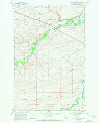 White Man Coulee Montana Historical topographic map, 1:24000 scale, 7.5 X 7.5 Minute, Year 1968