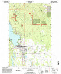 Whitefish Montana Historical topographic map, 1:24000 scale, 7.5 X 7.5 Minute, Year 1994