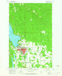 Whitefish Montana Historical topographic map, 1:24000 scale, 7.5 X 7.5 Minute, Year 1962