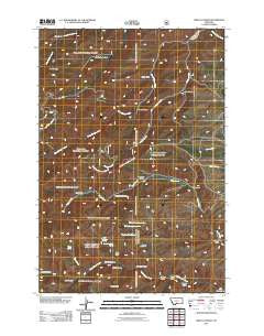 Wildcat Draw Montana Historical topographic map, 1:24000 scale, 7.5 X 7.5 Minute, Year 2011