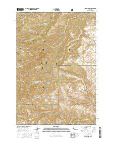 Wildcat Draw Montana Current topographic map, 1:24000 scale, 7.5 X 7.5 Minute, Year 2014