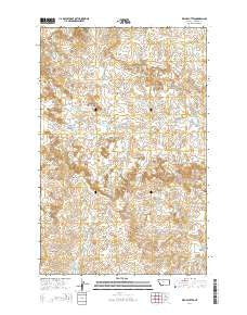 Willis Buttes Montana Current topographic map, 1:24000 scale, 7.5 X 7.5 Minute, Year 2014