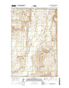 Willshaw Flats Montana Current topographic map, 1:24000 scale, 7.5 X 7.5 Minute, Year 2014