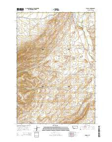 Wilsall Montana Current topographic map, 1:24000 scale, 7.5 X 7.5 Minute, Year 2014