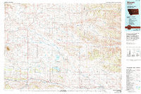Winnett Montana Historical topographic map, 1:100000 scale, 30 X 60 Minute, Year 1986