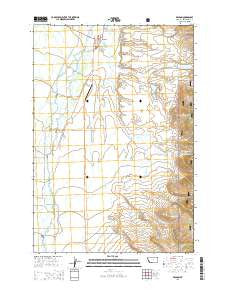 Wisdom Montana Current topographic map, 1:24000 scale, 7.5 X 7.5 Minute, Year 2014