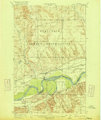 Wolf Point Montana Historical topographic map, 1:62500 scale, 15 X 15 Minute, Year 1916