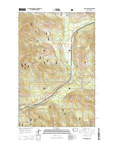 Wolf Prairie Montana Current topographic map, 1:24000 scale, 7.5 X 7.5 Minute, Year 2014