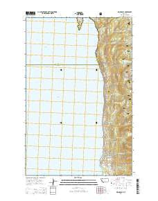 Woods Bay Montana Current topographic map, 1:24000 scale, 7.5 X 7.5 Minute, Year 2014
