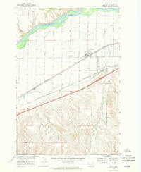 Worden Montana Historical topographic map, 1:24000 scale, 7.5 X 7.5 Minute, Year 1967