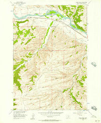 Work Creek Montana Historical topographic map, 1:24000 scale, 7.5 X 7.5 Minute, Year 1956