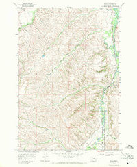 Wyola Montana Historical topographic map, 1:24000 scale, 7.5 X 7.5 Minute, Year 1967