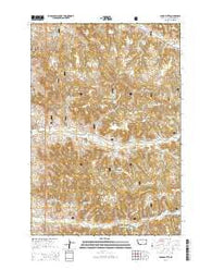 Yager Butte Montana Current topographic map, 1:24000 scale, 7.5 X 7.5 Minute, Year 2014