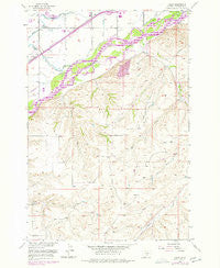Yegen Montana Historical topographic map, 1:24000 scale, 7.5 X 7.5 Minute, Year 1956