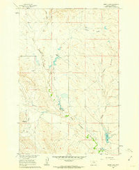 Zempel Lake Montana Historical topographic map, 1:24000 scale, 7.5 X 7.5 Minute, Year 1960