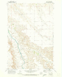Zero NE Montana Historical topographic map, 1:24000 scale, 7.5 X 7.5 Minute, Year 1969