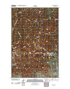 Zortman Montana Historical topographic map, 1:24000 scale, 7.5 X 7.5 Minute, Year 2011