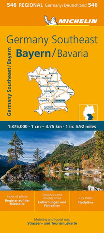 Buy map Germany southeast : Bavaria