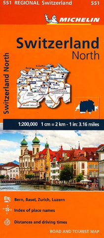 Buy map Switzerland, North (551)