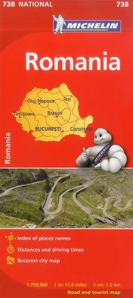 Buy map Romania Road Map