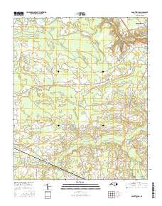 Abbottsburg North Carolina Current topographic map, 1:24000 scale, 7.5 X 7.5 Minute, Year 2016
