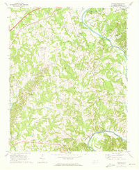 Advance North Carolina Historical topographic map, 1:24000 scale, 7.5 X 7.5 Minute, Year 1969