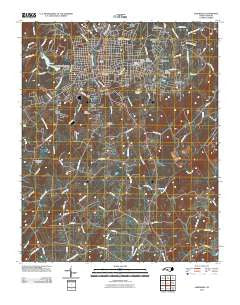 Albemarle North Carolina Historical topographic map, 1:24000 scale, 7.5 X 7.5 Minute, Year 2010