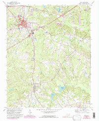 Apex North Carolina Historical topographic map, 1:24000 scale, 7.5 X 7.5 Minute, Year 1974