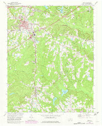 Apex North Carolina Historical topographic map, 1:24000 scale, 7.5 X 7.5 Minute, Year 1974