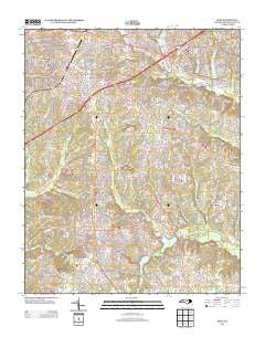 Apex North Carolina Historical topographic map, 1:24000 scale, 7.5 X 7.5 Minute, Year 2013