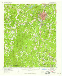 Asheboro North Carolina Historical topographic map, 1:62500 scale, 15 X 15 Minute, Year 1957