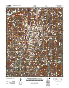 Asheboro North Carolina Historical topographic map, 1:24000 scale, 7.5 X 7.5 Minute, Year 2011