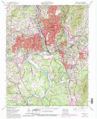 Asheville North Carolina Historical topographic map, 1:24000 scale, 7.5 X 7.5 Minute, Year 1961