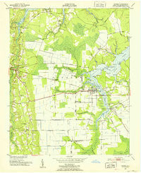 Aurora North Carolina Historical topographic map, 1:24000 scale, 7.5 X 7.5 Minute, Year 1950