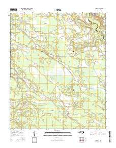 Autryville North Carolina Current topographic map, 1:24000 scale, 7.5 X 7.5 Minute, Year 2016