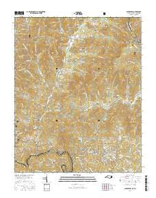 Bakersville North Carolina Current topographic map, 1:24000 scale, 7.5 X 7.5 Minute, Year 2016