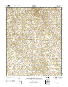 Banoak North Carolina Historical topographic map, 1:24000 scale, 7.5 X 7.5 Minute, Year 2013