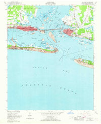 Beaufort North Carolina Historical topographic map, 1:24000 scale, 7.5 X 7.5 Minute, Year 1949