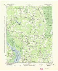Beckford North Carolina Historical topographic map, 1:62500 scale, 15 X 15 Minute, Year 1940