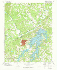Belews Lake North Carolina Historical topographic map, 1:24000 scale, 7.5 X 7.5 Minute, Year 1971