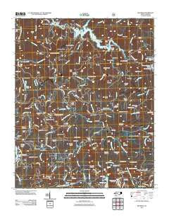 Big Ridge North Carolina Historical topographic map, 1:24000 scale, 7.5 X 7.5 Minute, Year 2011
