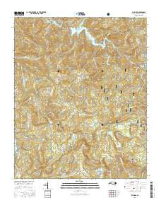 Big Ridge North Carolina Current topographic map, 1:24000 scale, 7.5 X 7.5 Minute, Year 2016