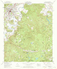 Brevard North Carolina Historical topographic map, 1:24000 scale, 7.5 X 7.5 Minute, Year 1965