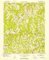 Browns Summit North Carolina Historical topographic map, 1:24000 scale, 7.5 X 7.5 Minute, Year 1951