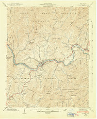 Bryson North Carolina Historical topographic map, 1:24000 scale, 7.5 X 7.5 Minute, Year 1941