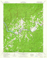 Bryson City North Carolina Historical topographic map, 1:24000 scale, 7.5 X 7.5 Minute, Year 1961