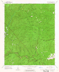 Bunches Bald North Carolina Historical topographic map, 1:24000 scale, 7.5 X 7.5 Minute, Year 1964