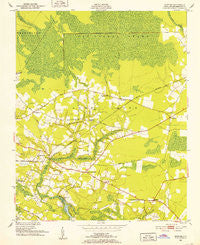 Bunyan North Carolina Historical topographic map, 1:24000 scale, 7.5 X 7.5 Minute, Year 1951